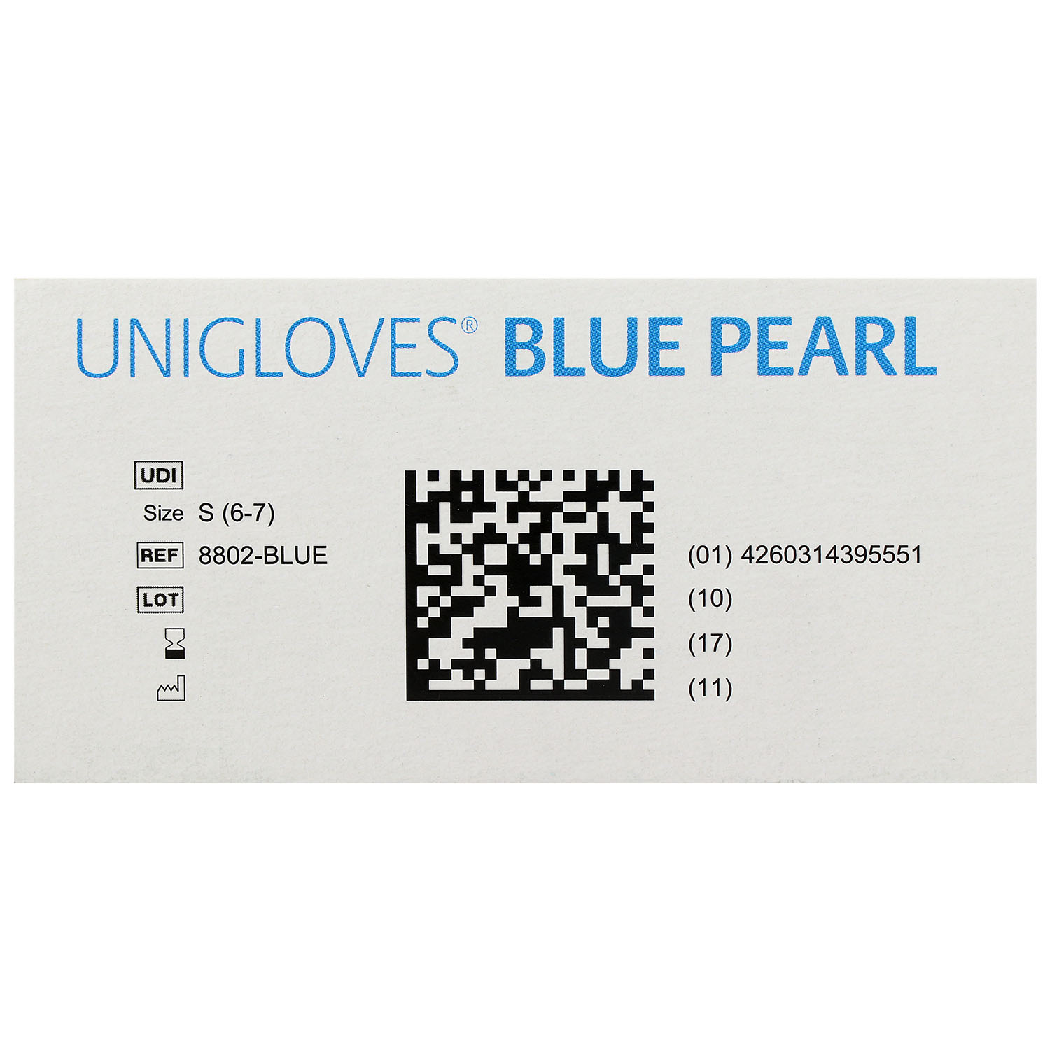 Unigloves BLUE PEARL Nitrilhandschuhe, puderfrei, blau Unigloves BLUE PEARL Nitrilhandschuhe, puderfrei, blau