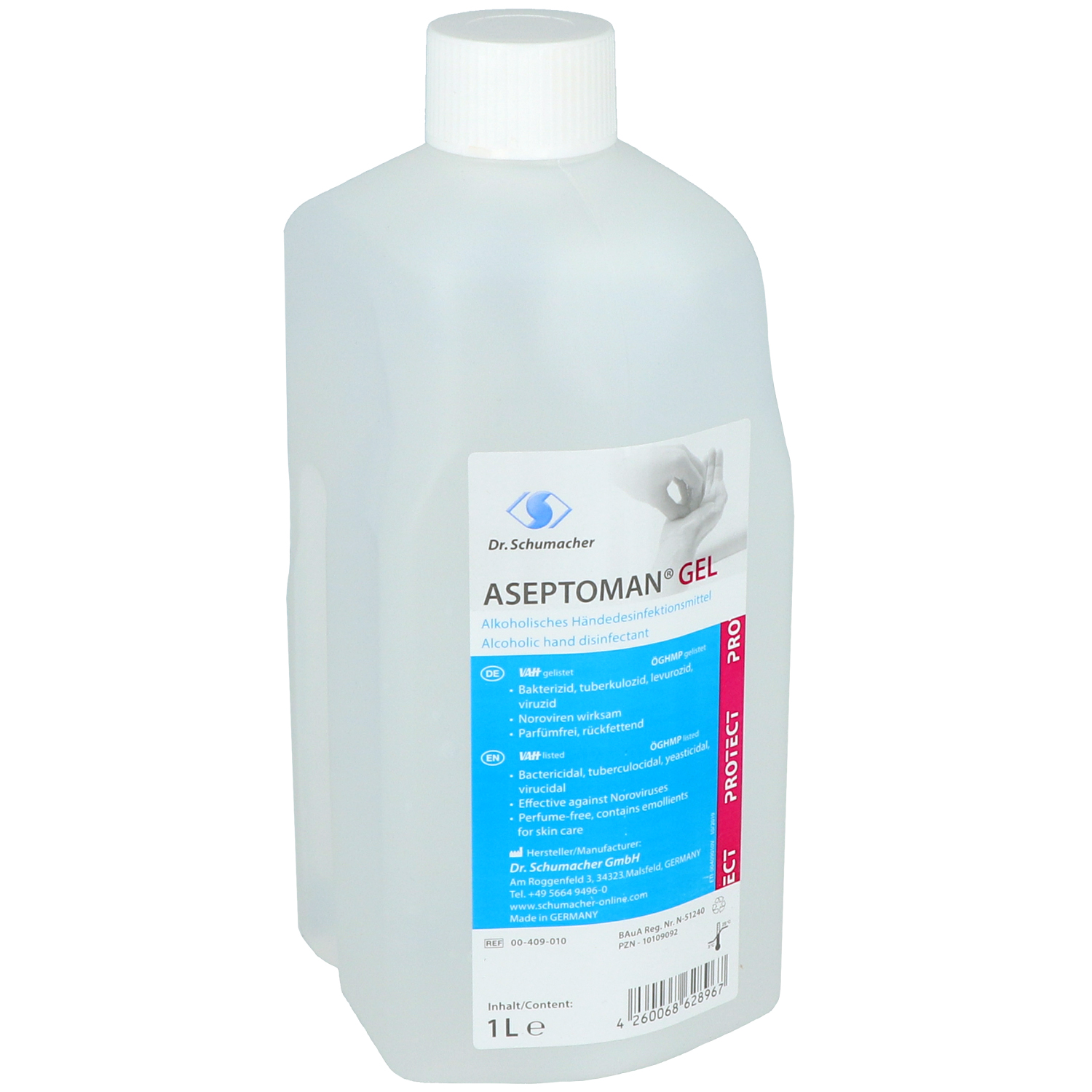 Aseptoman Gel, alkoholisches Händedesinfektionsmittel Aseptoman Gel, alkoholisches Händedesinfektionsmittel
