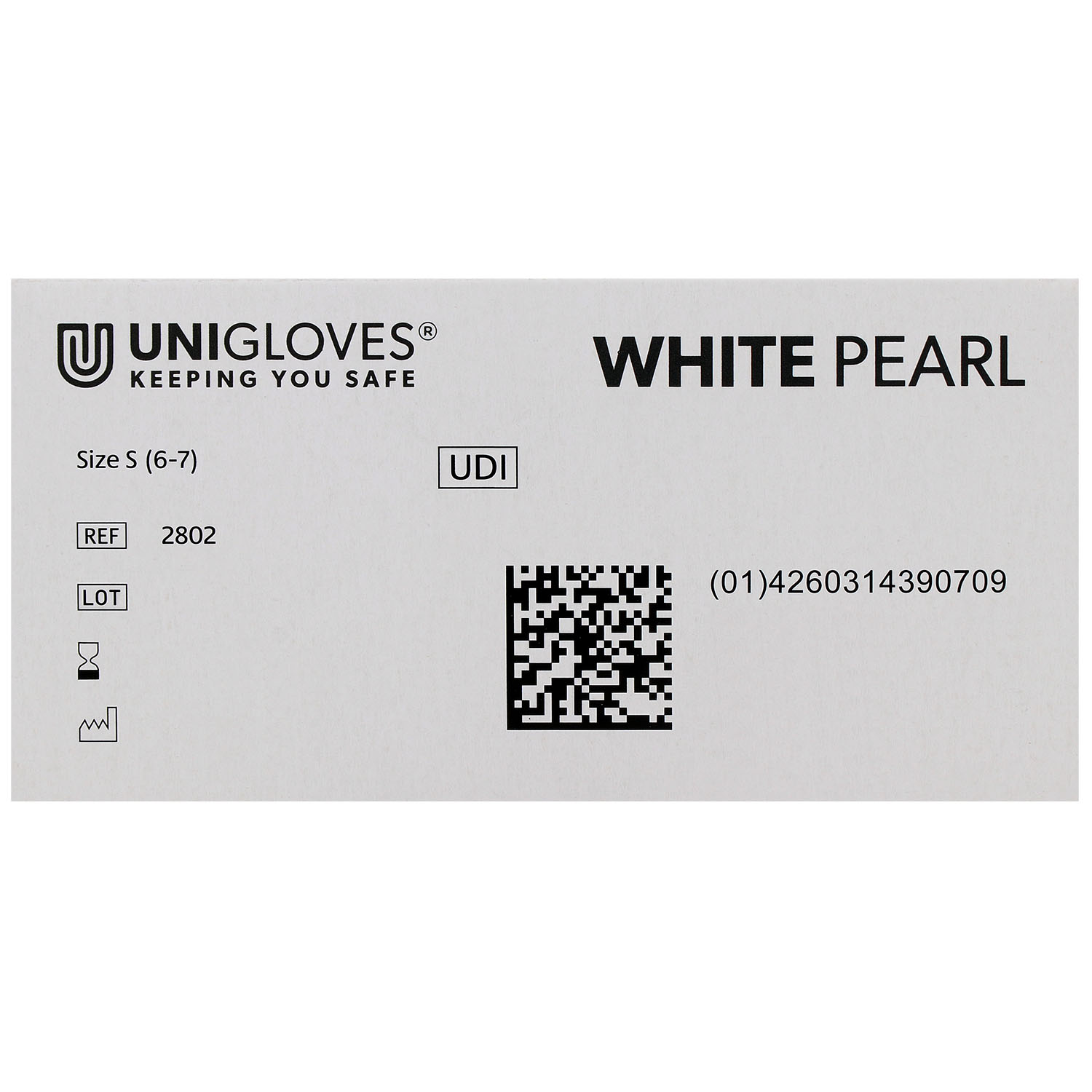 Unigloves WHITE PEARL Nitrilhandschuhe, puderfrei, weiß Unigloves WHITE PEARL Nitrilhandschuhe, puderfrei, weiß