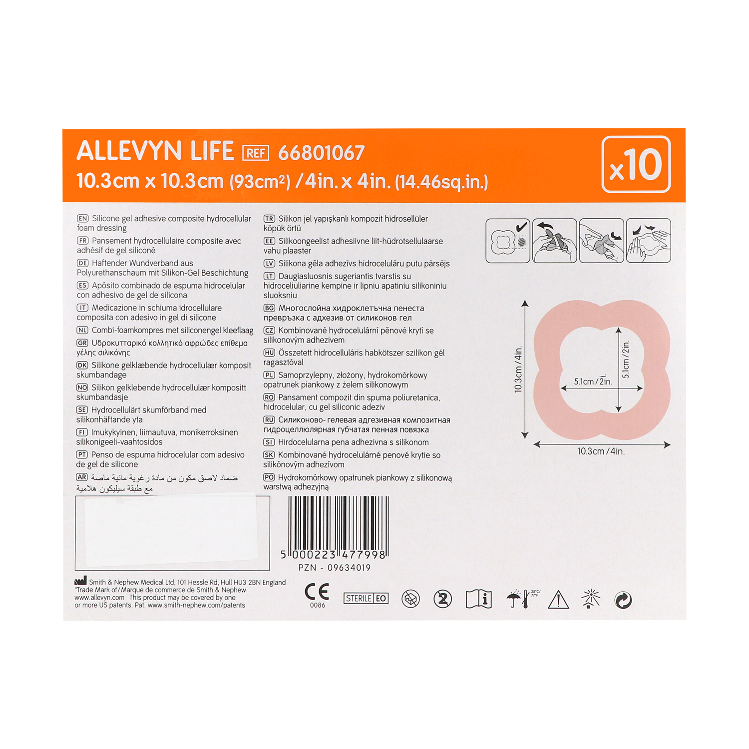 ALLEVYN Life Silikon-Schaumverband, sanft haftend ALLEVYN Life Silikon-Schaumverband, sanft haftend