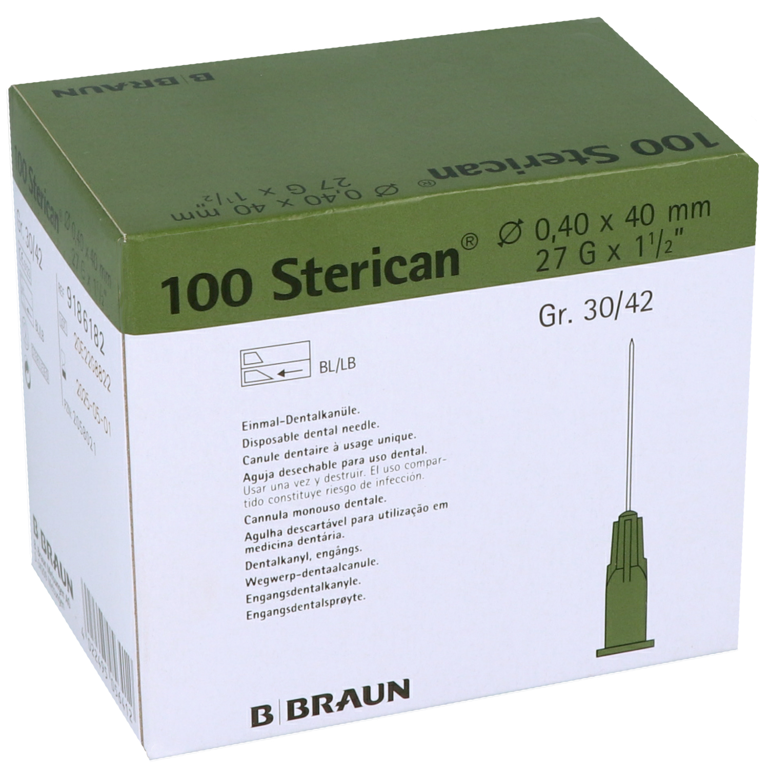 Sterican Kanülen für Dental-Anästhesie Sterican Kanülen für Dental-Anästhesie