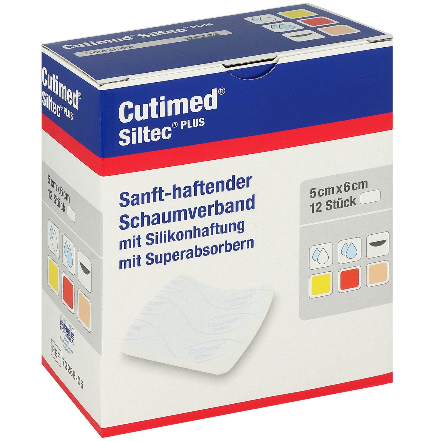 Cutimed Siltec Plus Silikon Schaumverband haftend Cutimed Siltec Plus Silikon Schaumverband haftend