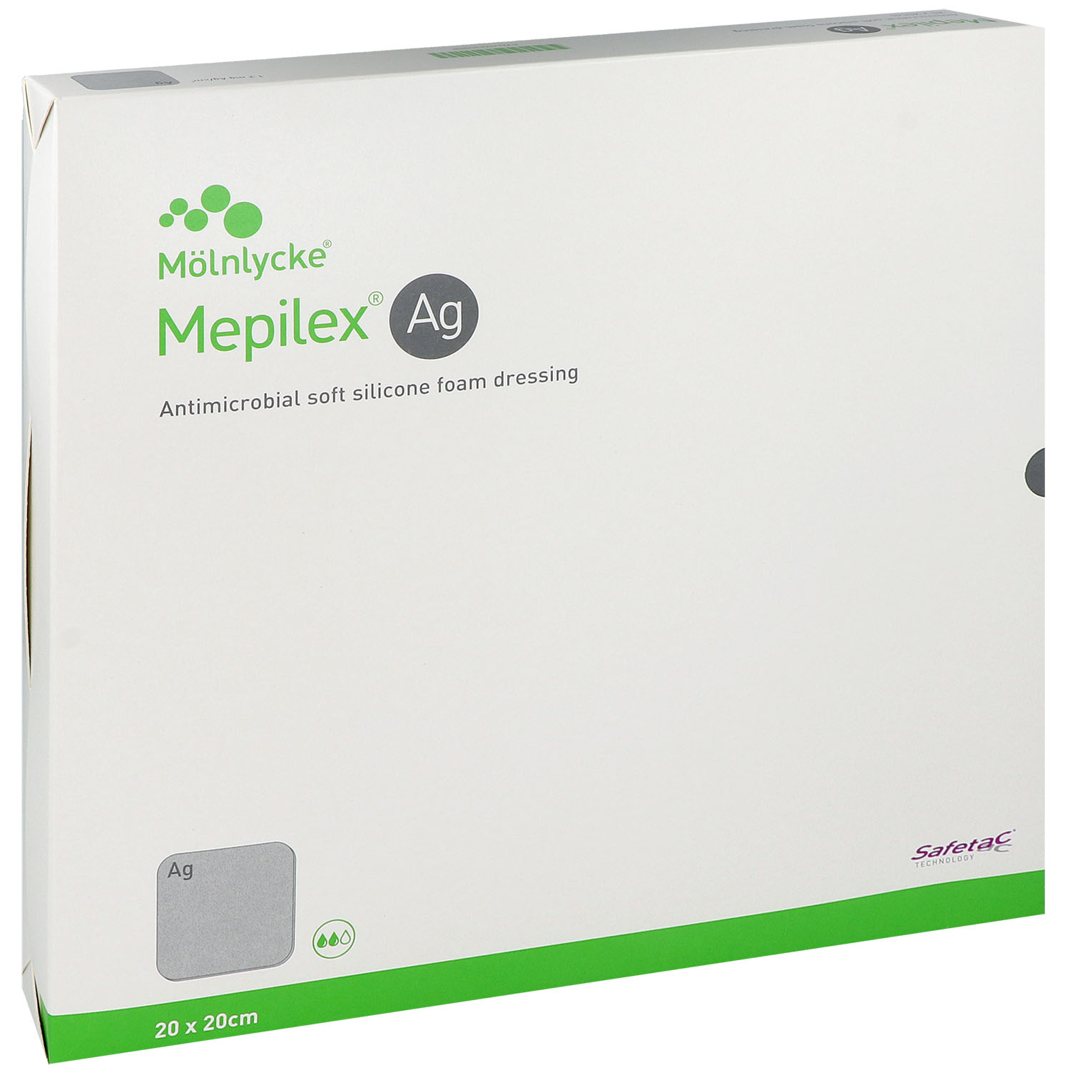 Mepilex Ag antimikrobieller Schaumverband mit Silber, steril Mepilex Ag antimikrobieller Schaumverband mit Silber, steril