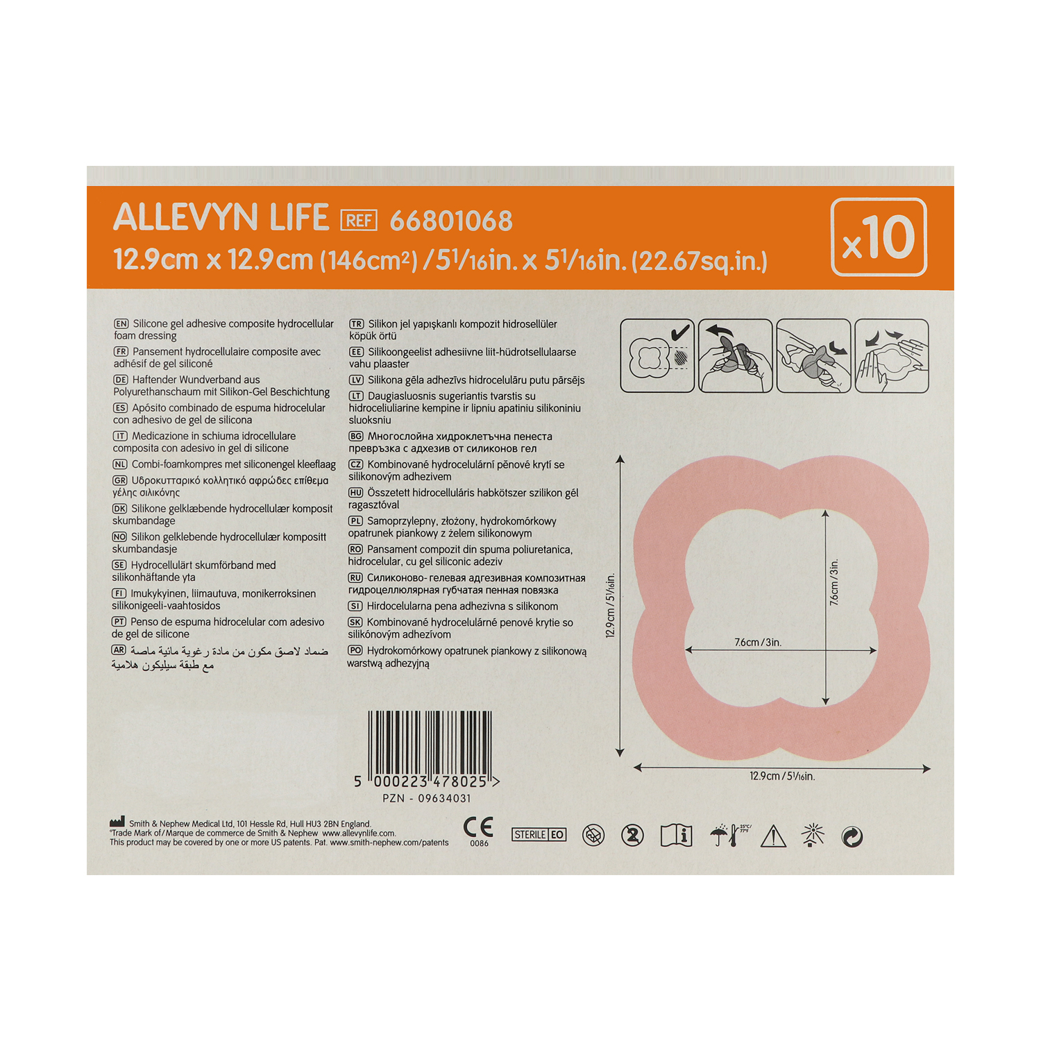 ALLEVYN Life Silikon-Schaumverband, sanft haftend ALLEVYN Life Silikon-Schaumverband, sanft haftend