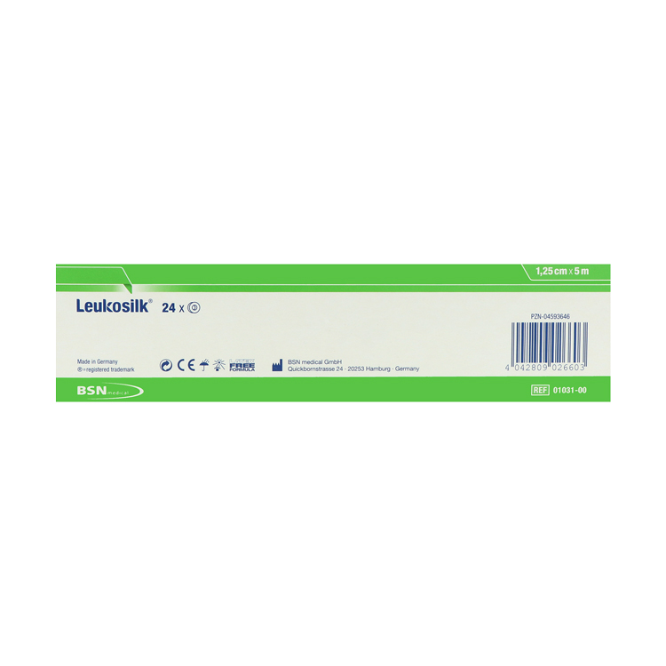 Leukosilk Fixierpflaster, Rollenpflaster Leukosilk Fixierpflaster, Rollenpflaster
