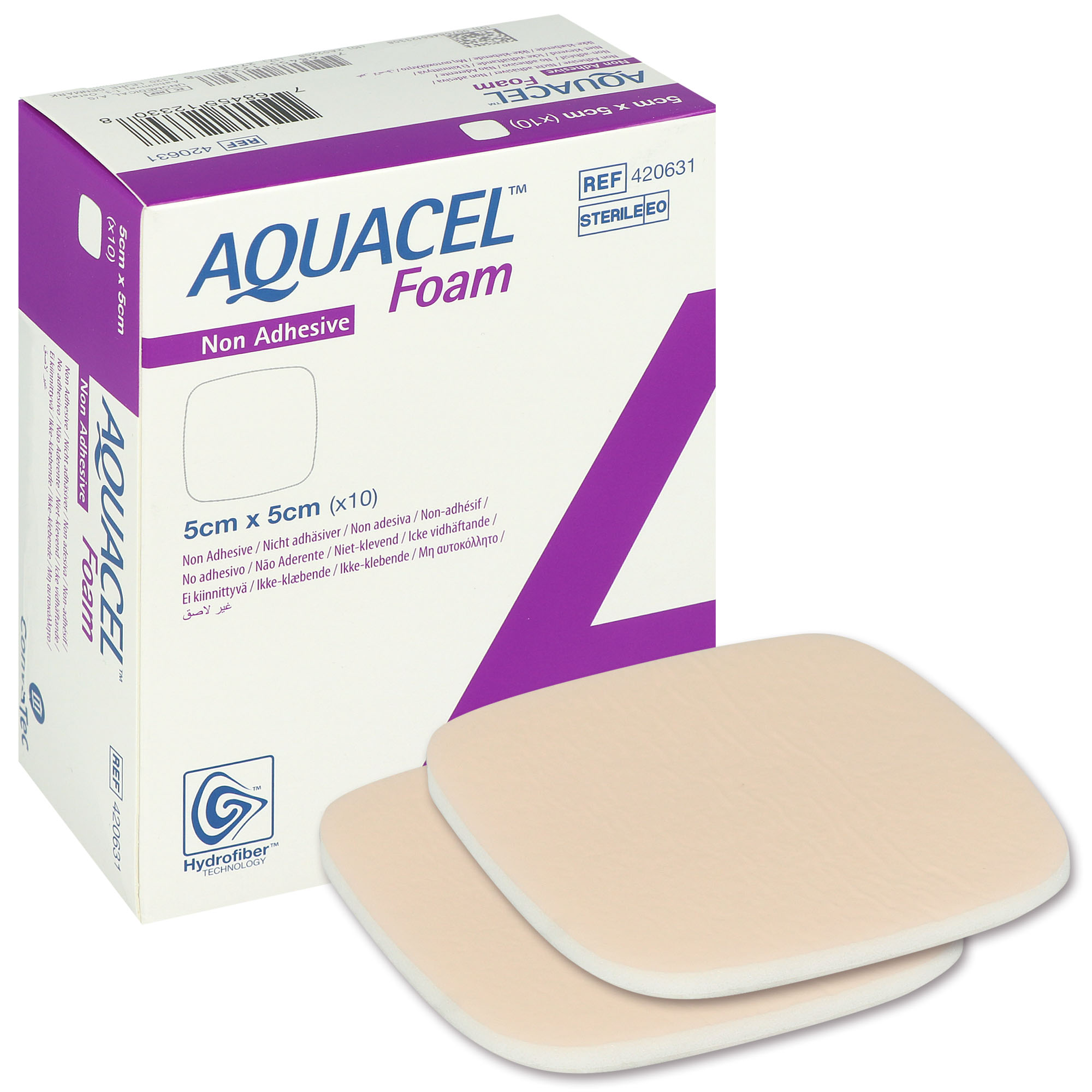 Aquacel Foam nicht adhäsiv, nicht haftender Schaumverband Aquacel Foam nicht adhäsiv, nicht haftender Schaumverband