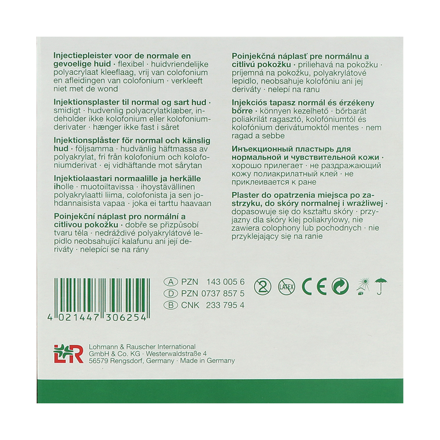 Curaplast sensitiv, Vliespflaster, Injektionspflaster Curaplast sensitiv, Vliespflaster, Injektionspflaster