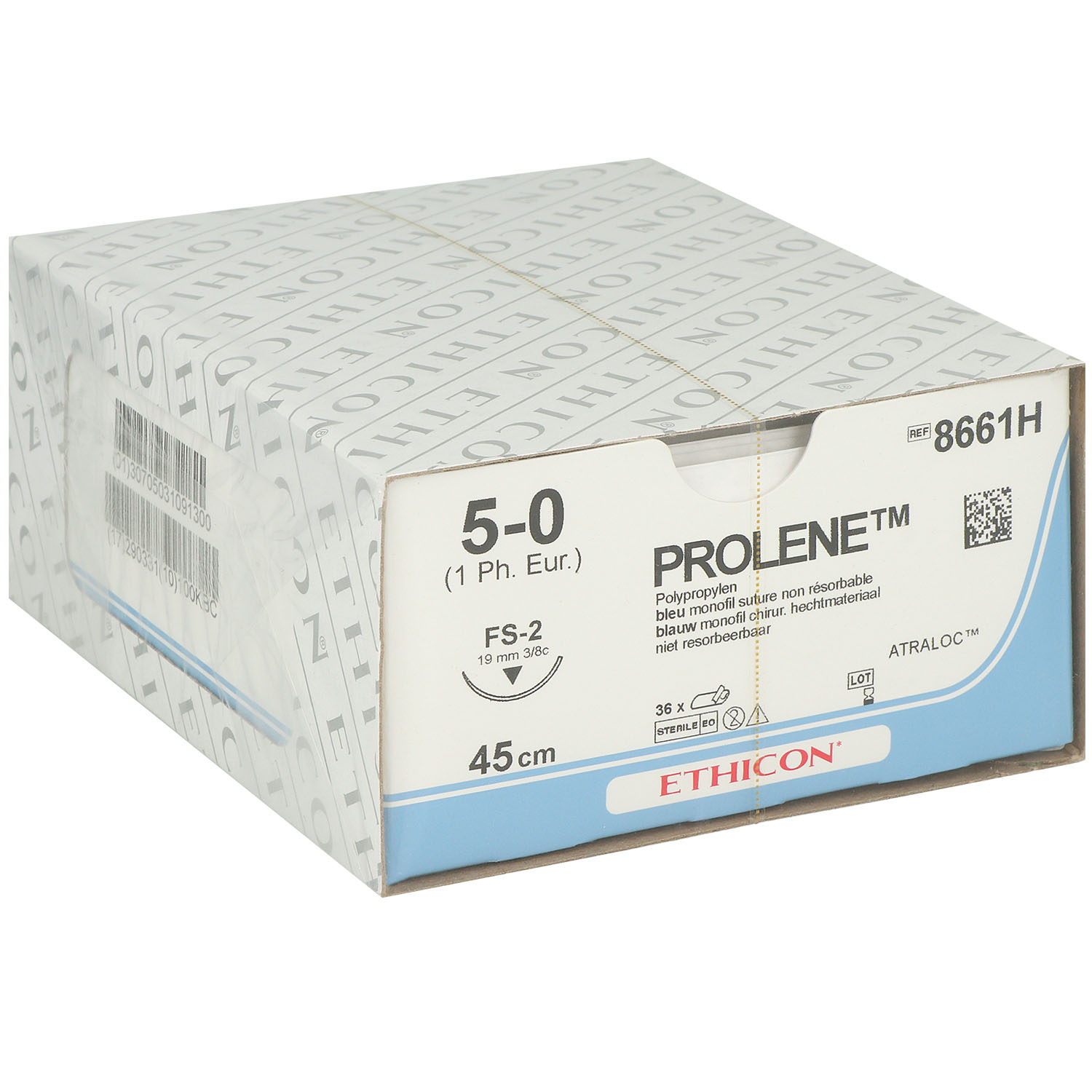 Prolene blau monofil, FS-2, USP 5-0, 19mm, 45cm 8661H 36 Stück Prolene blau monofil, FS-2, USP 5-0, 19mm, 45cm 8661H 36 Stück