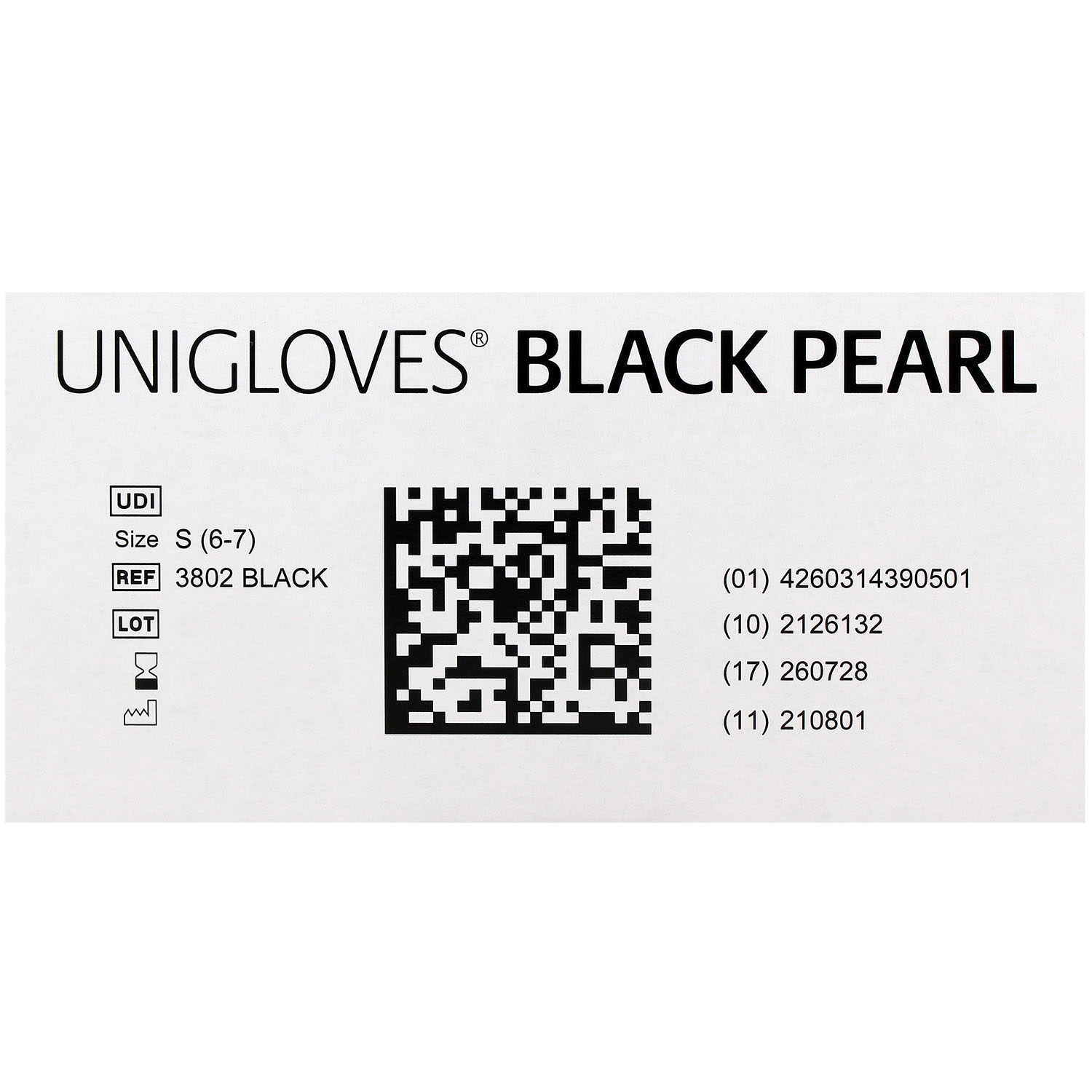 Unigloves BLACK PEARL Nitrilhandschuhe, puderfrei, schwarz Unigloves BLACK PEARL Nitrilhandschuhe, puderfrei, schwarz