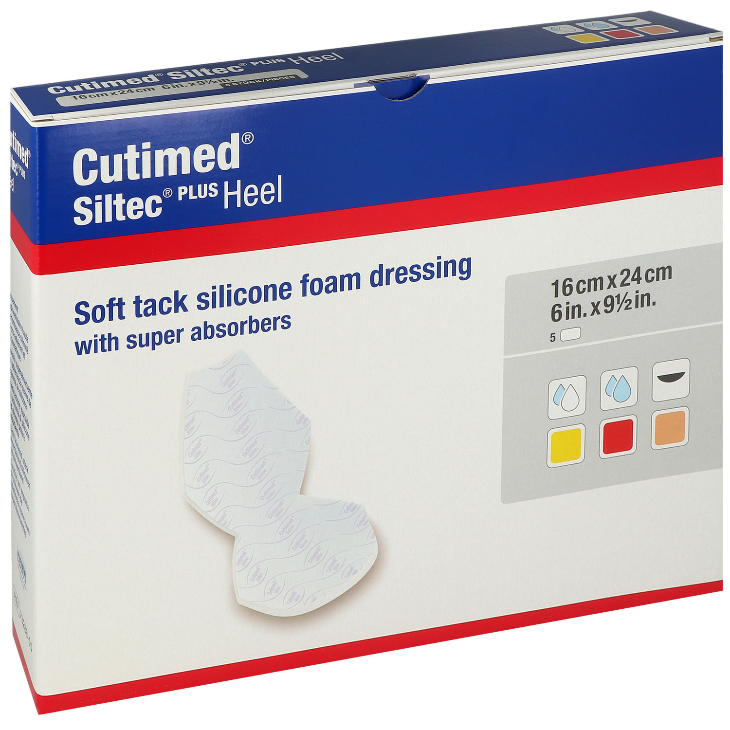 Cutimed Siltec Plus Heel Sonderformen Hochabsorbierende Silikon-Schaumverbände Cutimed Siltec Plus Heel Sonderformen Hochabsorbierende Silikon-Schaumverbände