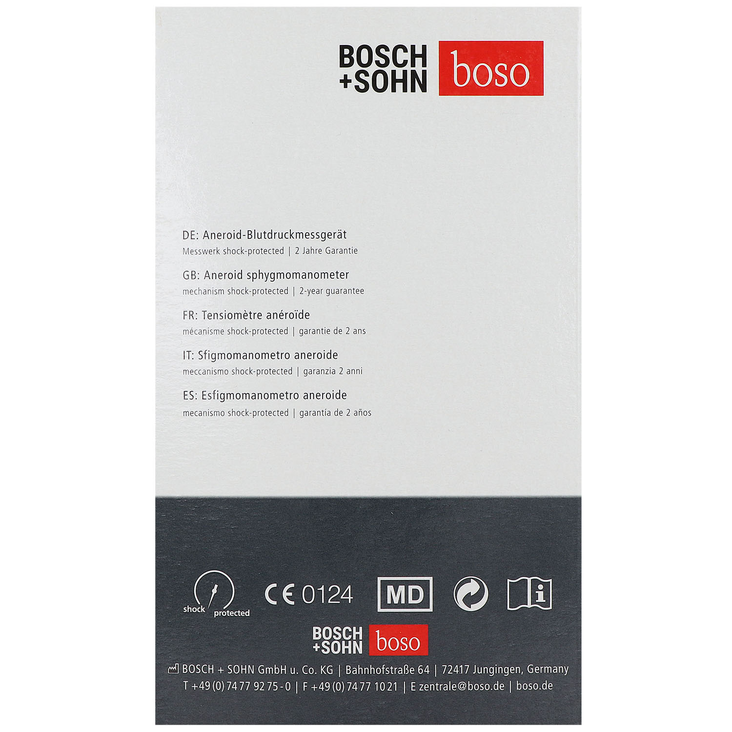 Blutdruckmessgerät BOSO clinicus II Skala 60 mm Doppelschlauch, 1 Stück Blutdruckmessgerät BOSO clinicus II Skala 60 mm Doppelschlauch, 1 Stück