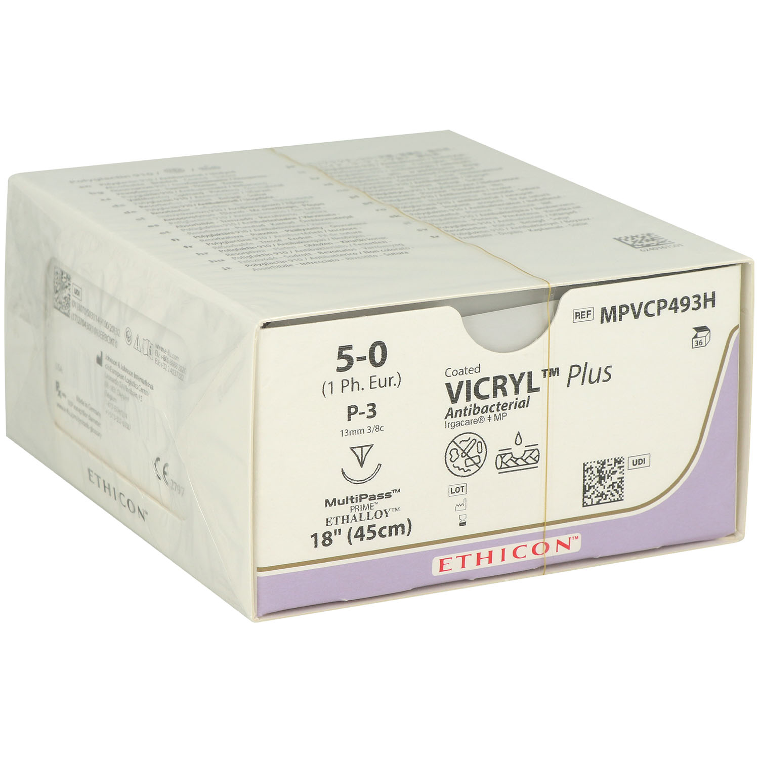 Vicryl Plus ungefärbt geflochten MPVCP493H Vicryl Plus ungefärbt geflochten MPVCP493H
