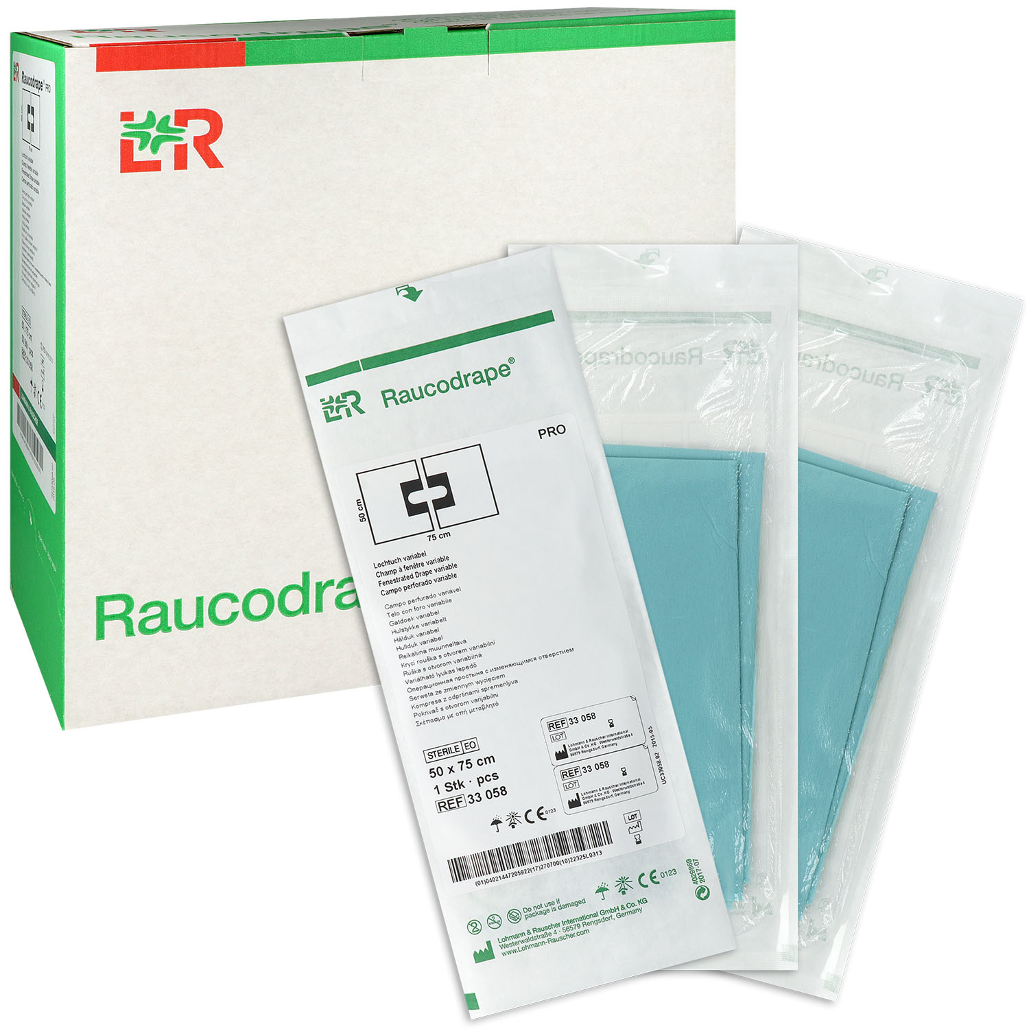 Raucodrape PRO Lochtuch variabel selbstklebend Raucodrape PRO Lochtuch variabel selbstklebend