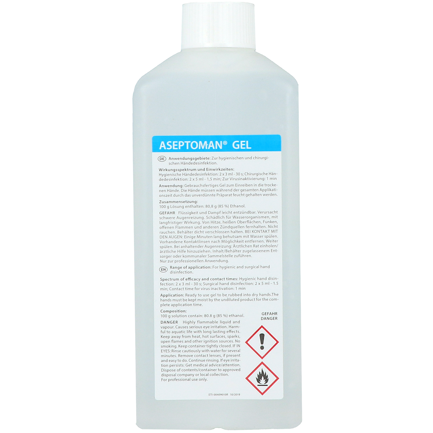 Aseptoman Gel, alkoholisches Händedesinfektionsmittel Aseptoman Gel, alkoholisches Händedesinfektionsmittel