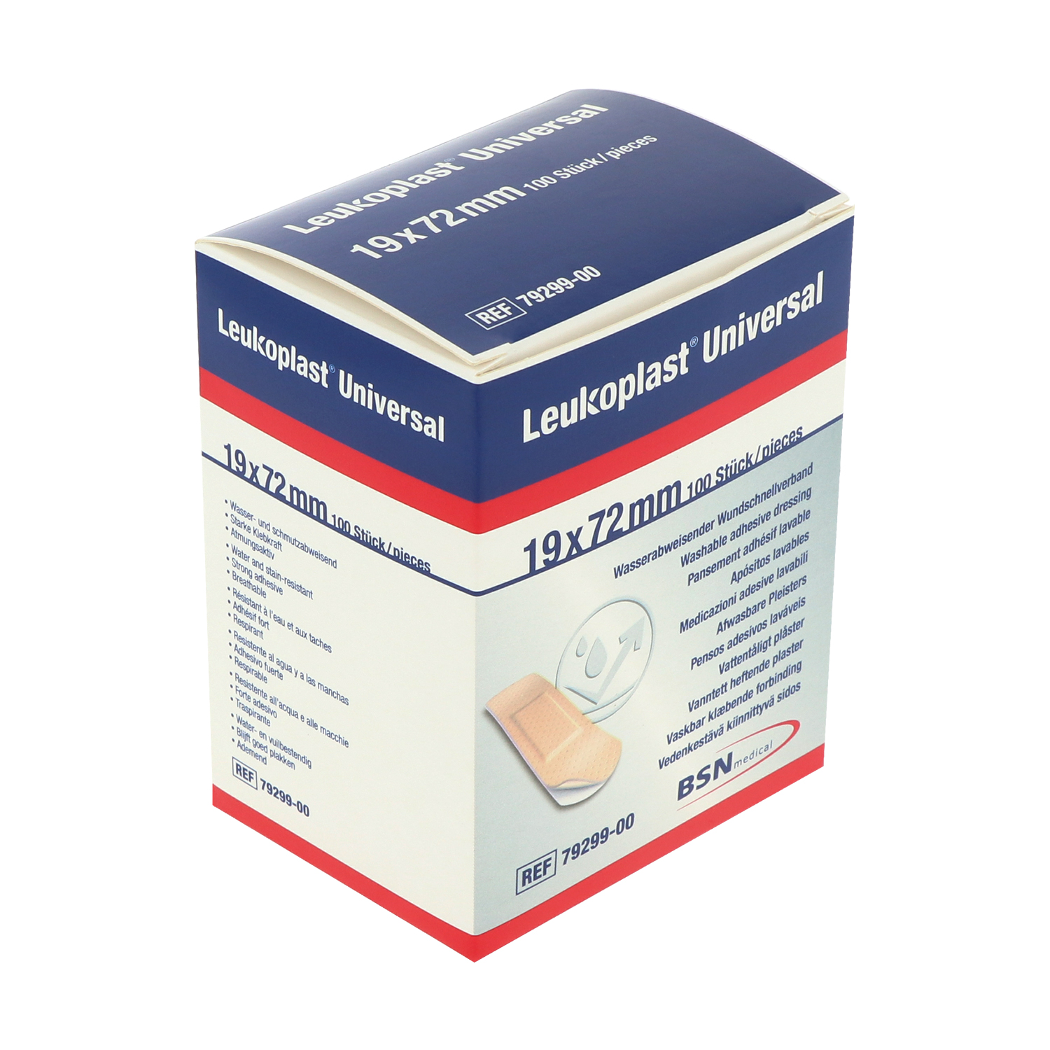 Leukoplast Universal Strips, Wundpflaster, wasserabweisend Leukoplast Universal Strips, Wundpflaster, wasserabweisend