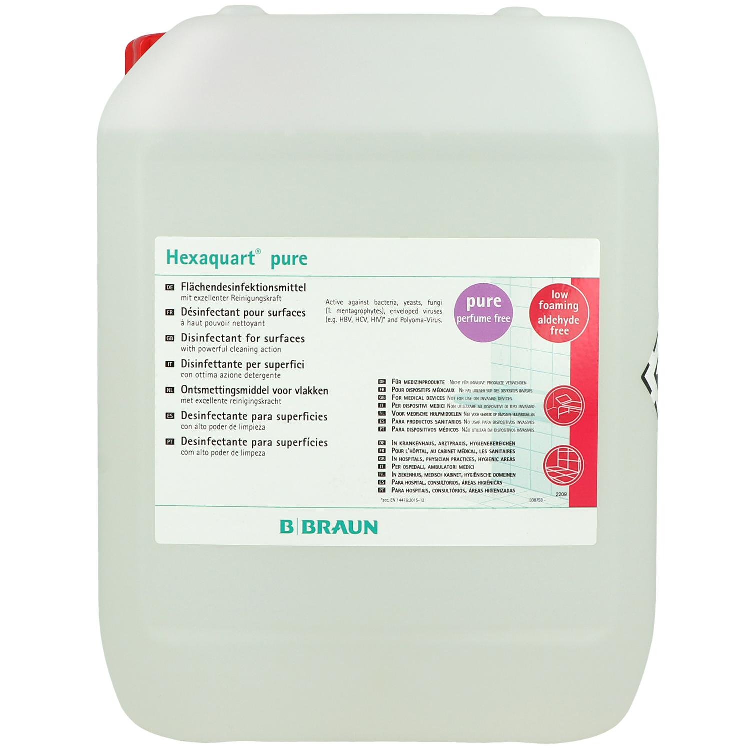 B.BRAUN Hexaquart pure Flächendesinfektionsmittel B.BRAUN Hexaquart pure Flächendesinfektionsmittel