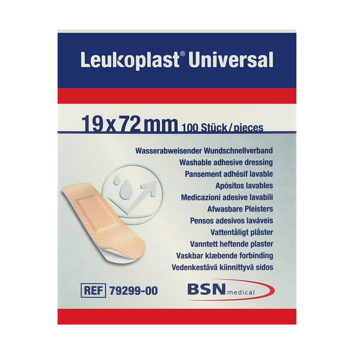 Leukoplast Universal Strips, Wundpflaster, wasserabweisend Leukoplast Universal Strips, Wundpflaster, wasserabweisend