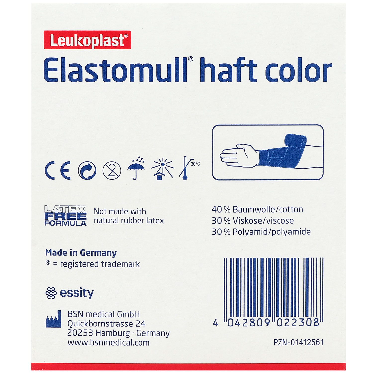 Elastomull farbige Fixierbinde, Haftbinde, 1 Stück Elastomull farbige Fixierbinde, Haftbinde, 1 Stück