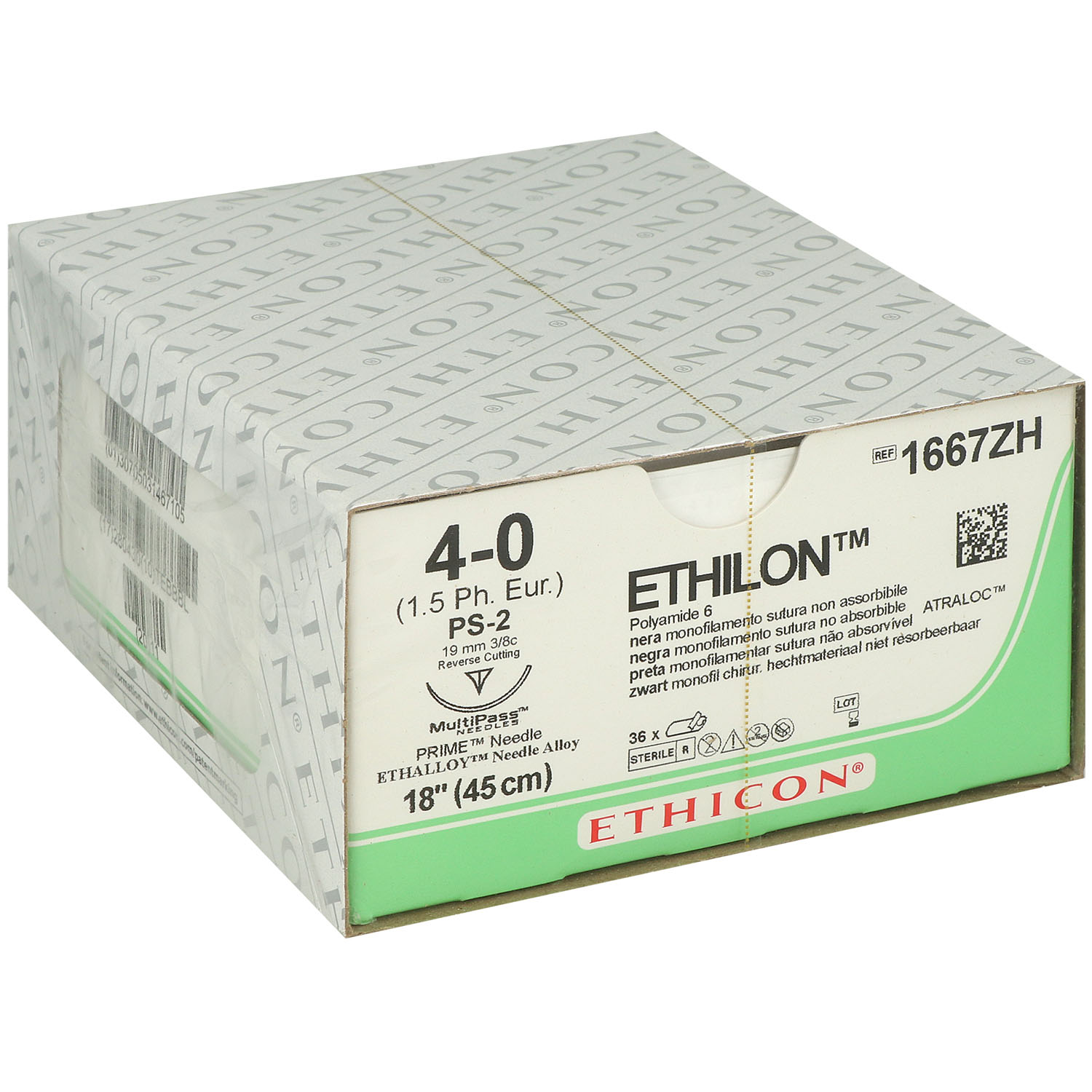 ETHILON, black, monofilament, 1xPS-2 PRIME MP, 4-0, 45cm 1667ZH ETHILON, black, monofilament, 1xPS-2 PRIME MP, 4-0, 45cm 1667ZH