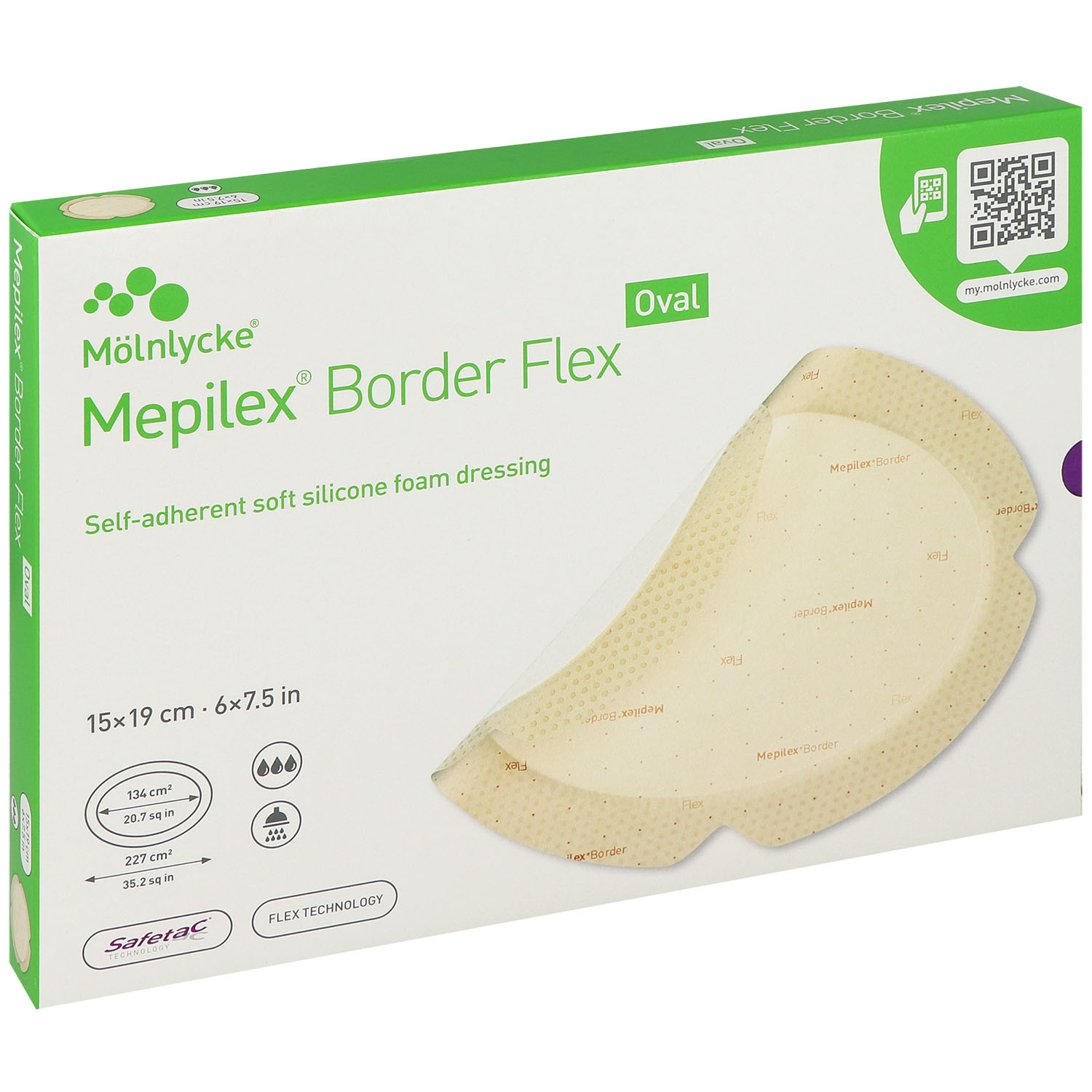 Mepilex Border Flex Oval haftend Schaumverband Mepilex Border Flex Oval haftend Schaumverband
