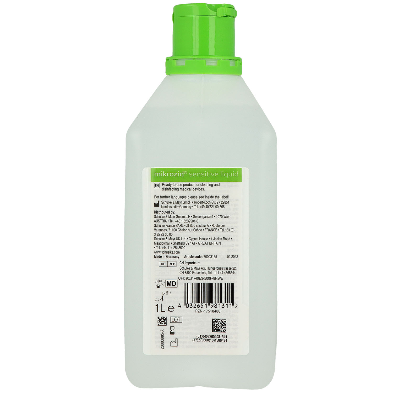 mikrozid sensitive liquid Flächendesinfektion mikrozid sensitive liquid Flächendesinfektion