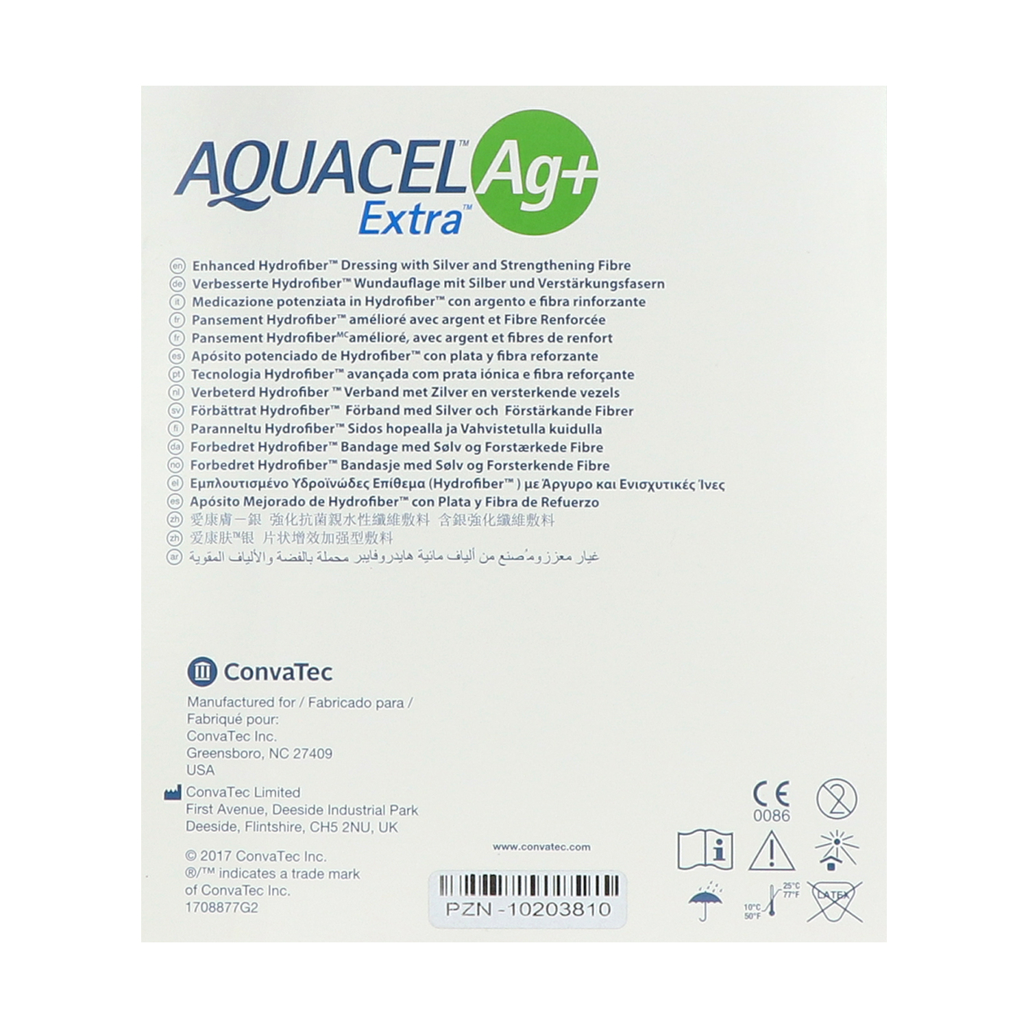 Aquacel Ag+ Extra, silberhaltige Kompressen Aquacel Ag+ Extra, silberhaltige Kompressen