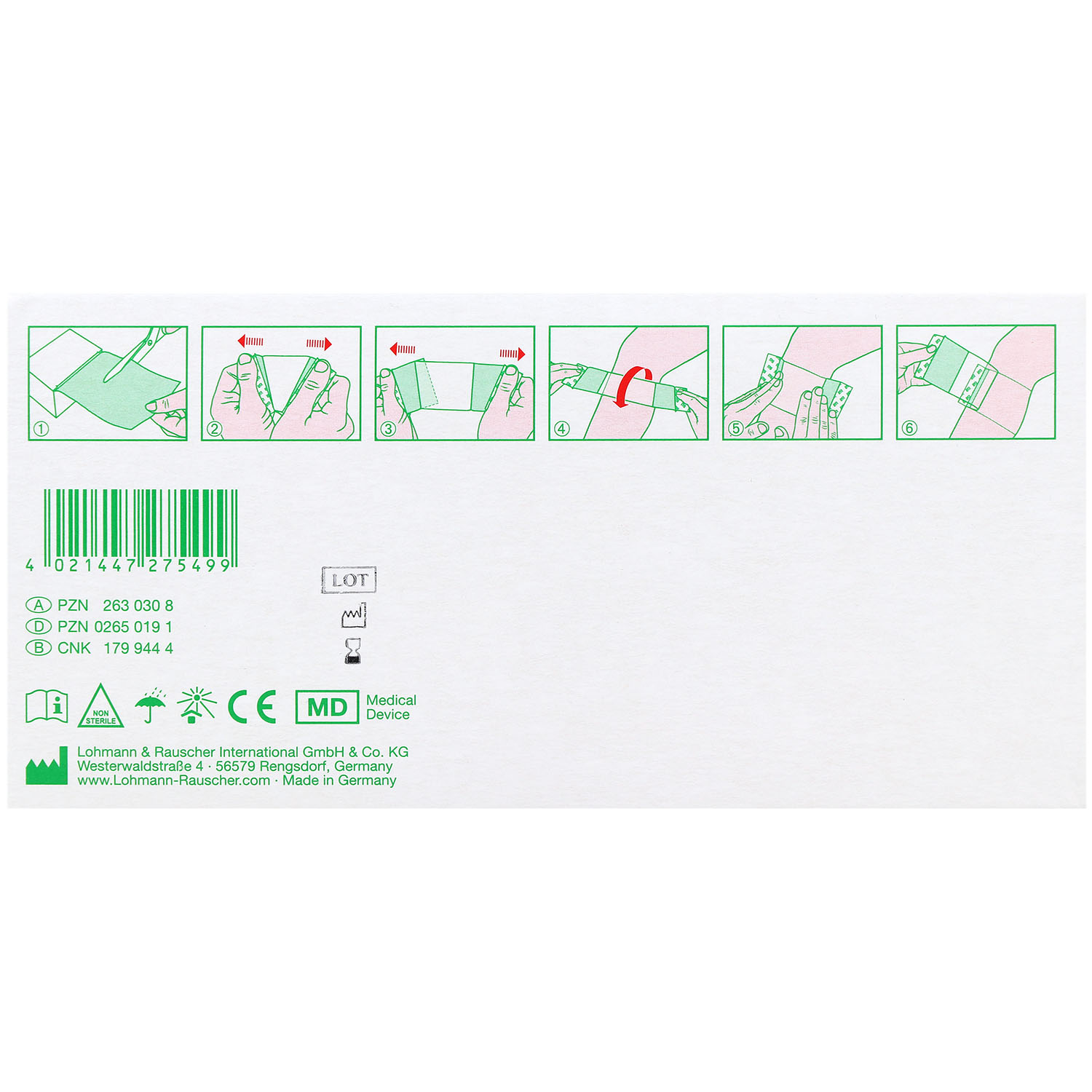 Suprasorb F Folien Wundverband gerollt Suprasorb F Folien Wundverband gerollt
