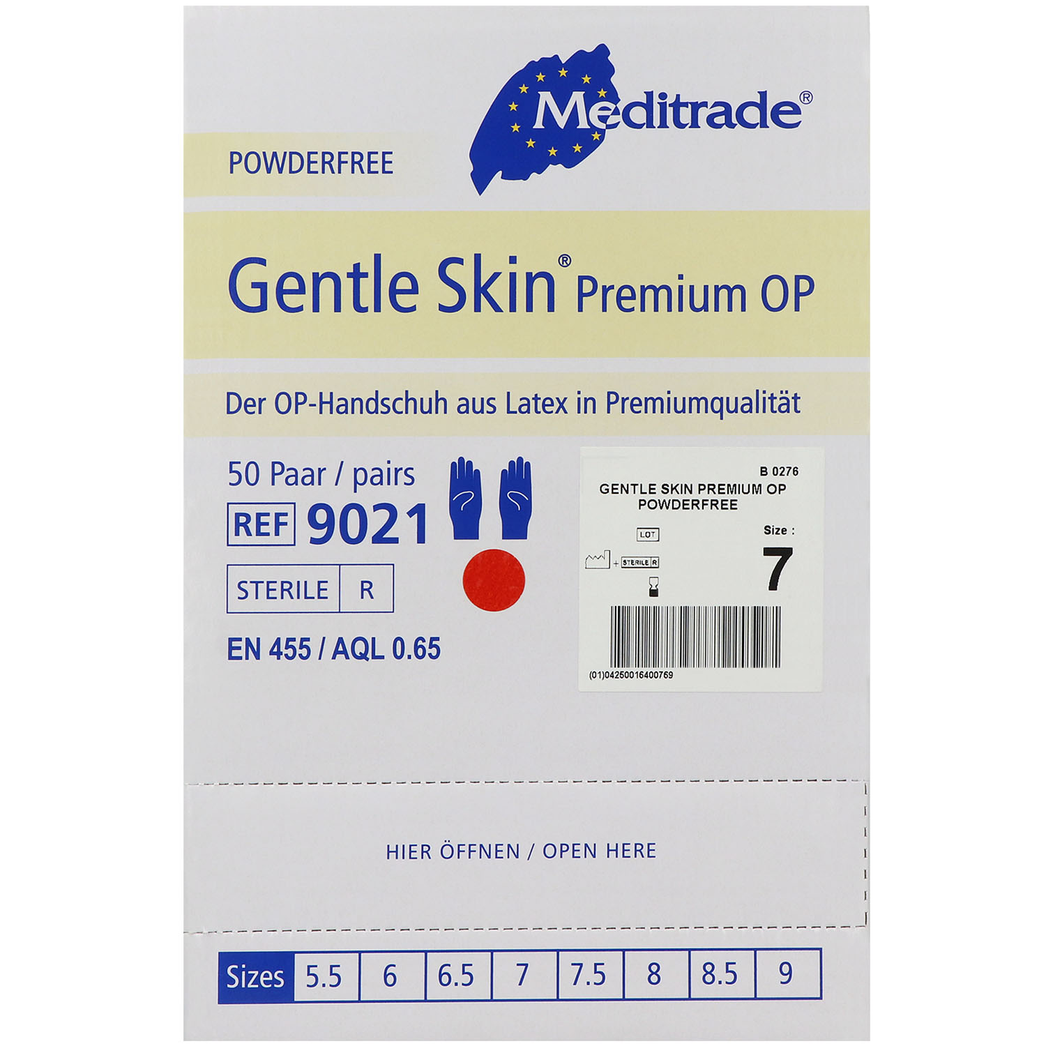 Gentle Skin Premium OP-Handschuhe Latex puderfrei steril, Gentle Skin Premium OP-Handschuhe Latex puderfrei steril,