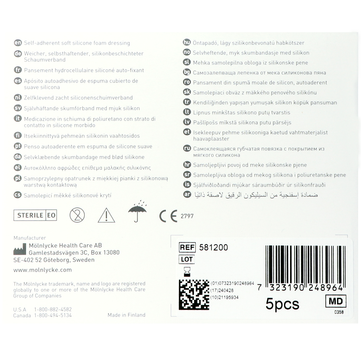 Mepilex Border Flex Lite, dünner Schaumverband, steril Mepilex Border Flex Lite, dünner Schaumverband, steril