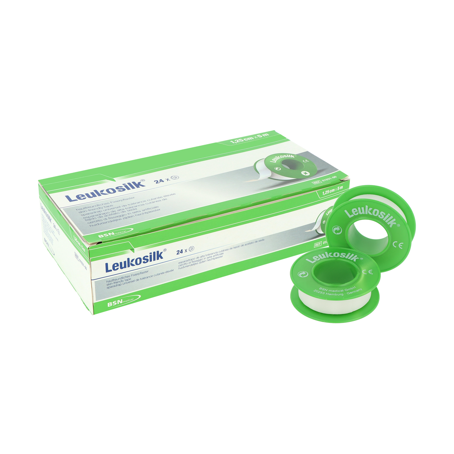 Leukosilk Fixierpflaster, Rollenpflaster Leukosilk Fixierpflaster, Rollenpflaster