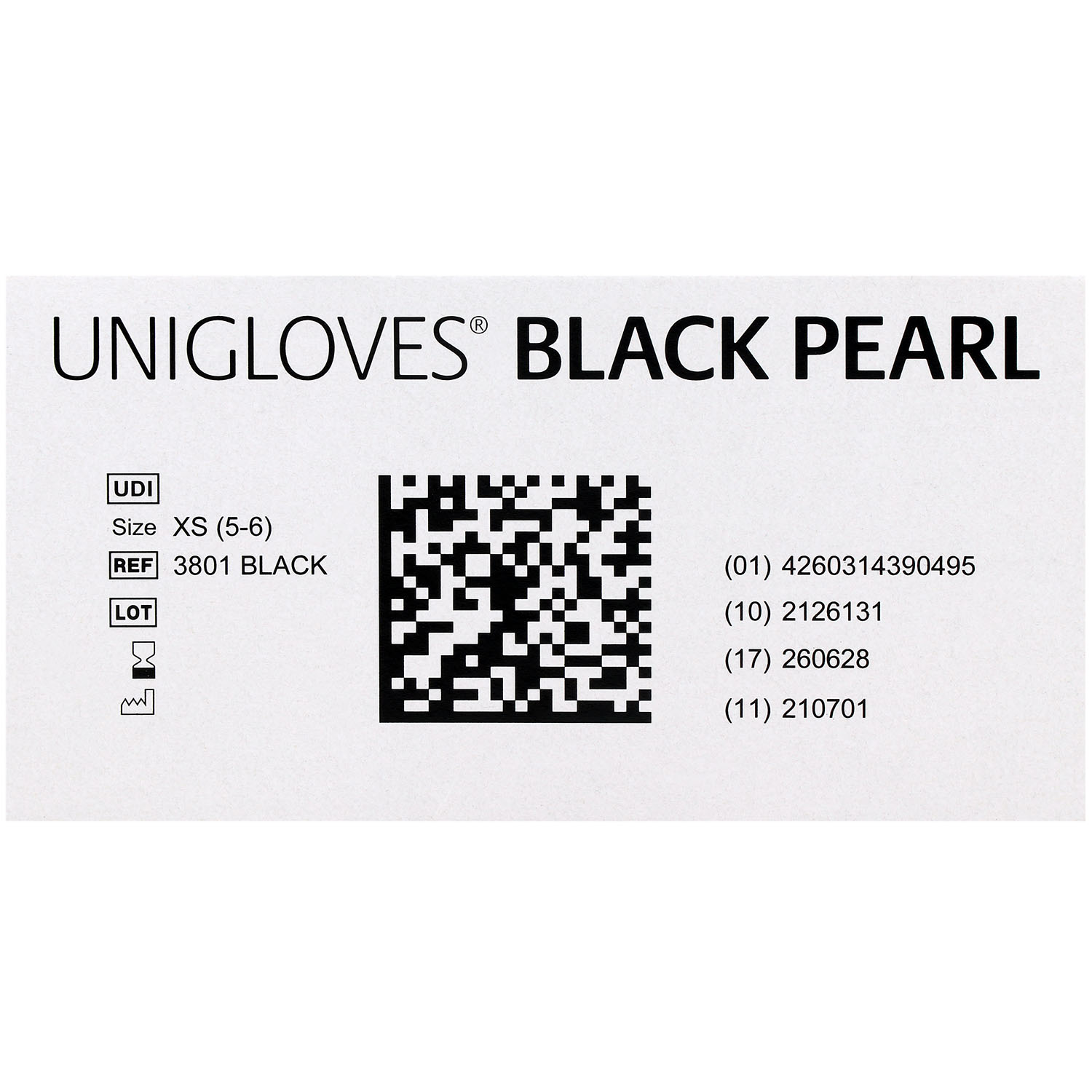 Unigloves BLACK PEARL Nitrilhandschuhe, puderfrei, schwarz Unigloves BLACK PEARL Nitrilhandschuhe, puderfrei, schwarz