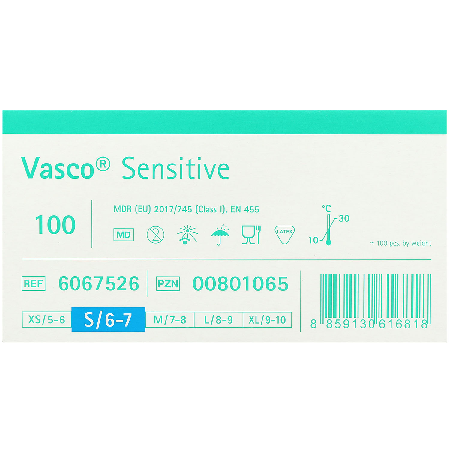 VASCO sensitive Untersuchungshandschuhe aus Latex VASCO sensitive Untersuchungshandschuhe aus Latex