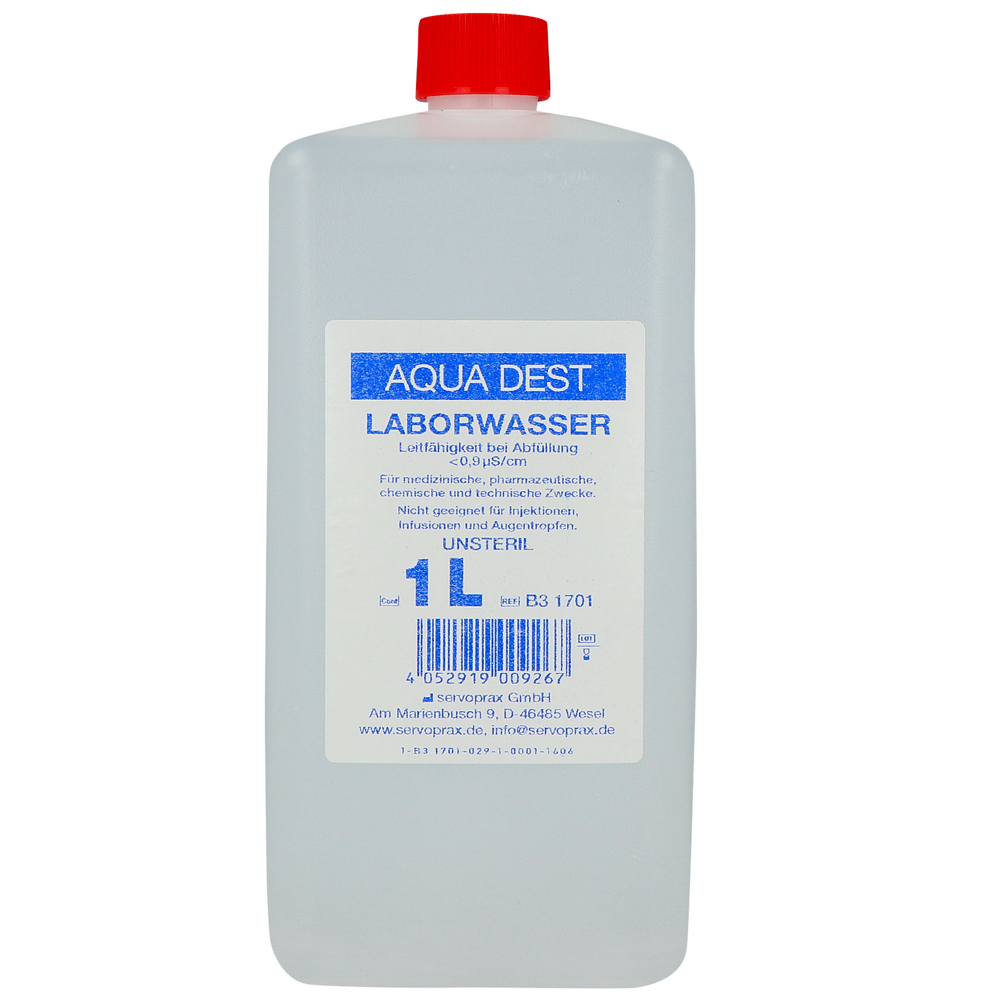 Aqua Dest, destilliertes Wasser Aqua Dest, destilliertes Wasser
