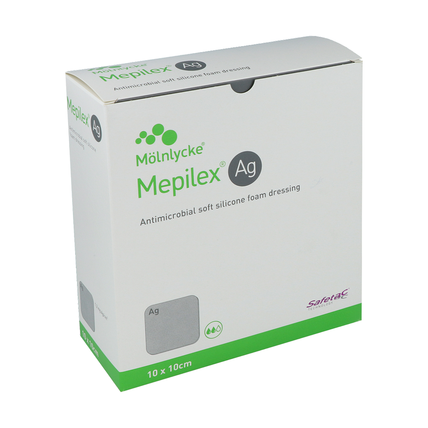 Mepilex Ag antimikrobieller Schaumverband mit Silber, steril Mepilex Ag antimikrobieller Schaumverband mit Silber, steril