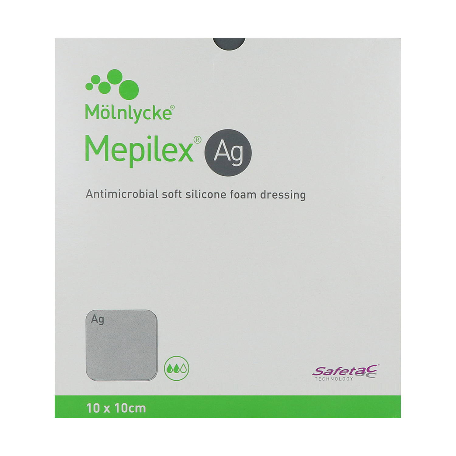 Mepilex Ag antimikrobieller Schaumverband mit Silber, steril Mepilex Ag antimikrobieller Schaumverband mit Silber, steril