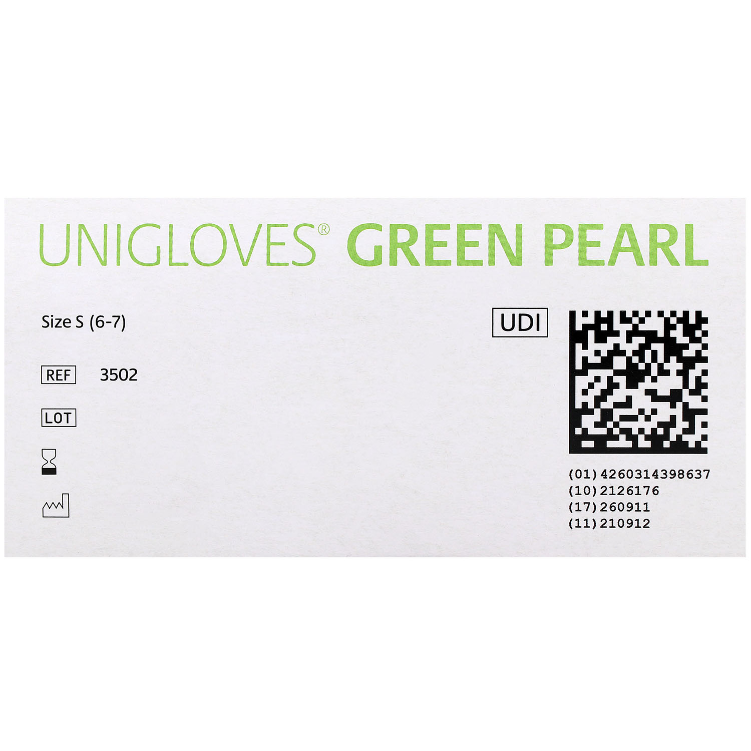 Unigloves GREEN PEARL Nitrilhandschuhe, puderfrei, grün Unigloves GREEN PEARL Nitrilhandschuhe, puderfrei, grün