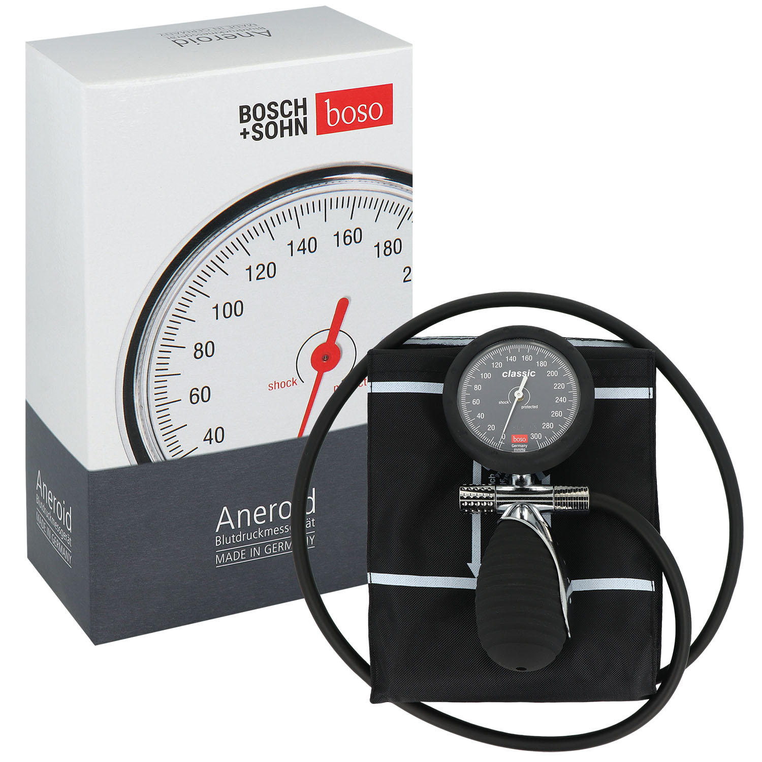 Blutdruckmessgerät BOSO classic Skala 60 mm 2-in-1-Schlauch-Technik, 1 Stück Blutdruckmessgerät BOSO classic Skala 60 mm 2-in-1-Schlauch-Technik, 1 Stück
