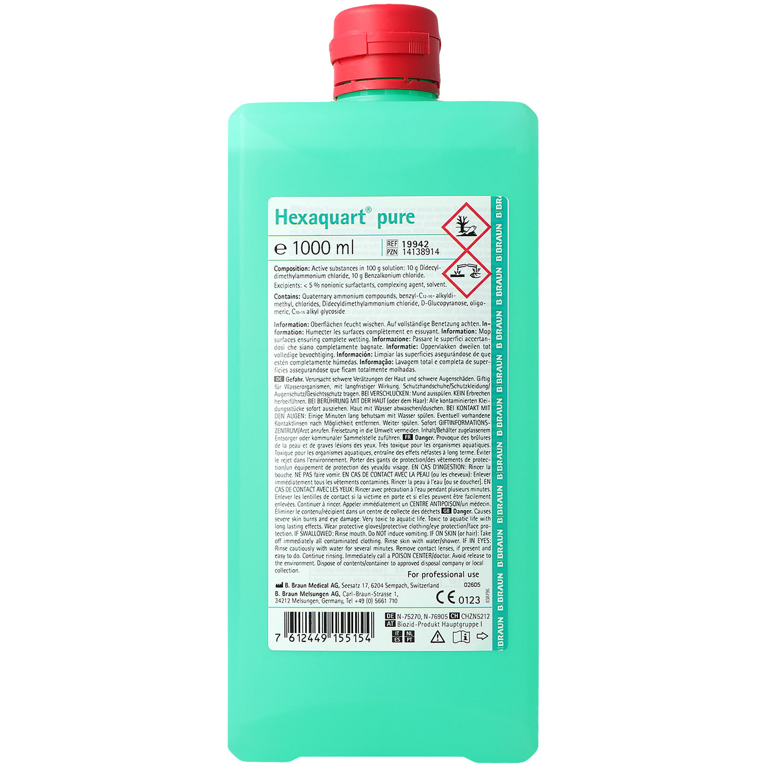 B.BRAUN Hexaquart pure Flächendesinfektionsmittel B.BRAUN Hexaquart pure Flächendesinfektionsmittel