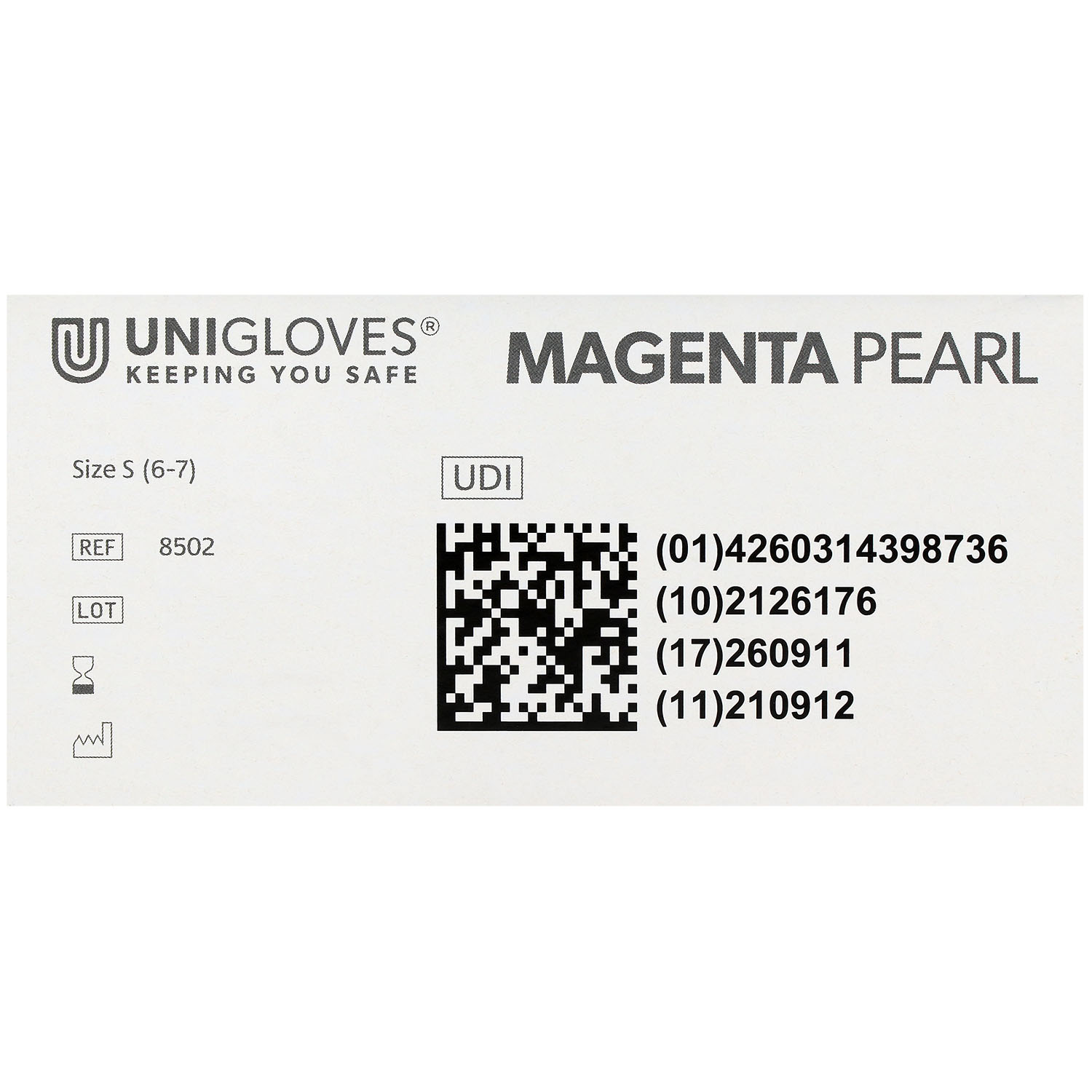 Unigloves MAGENTA PEARL Nitrilhandschuhe, puderfrei, magenta Unigloves MAGENTA PEARL Nitrilhandschuhe, puderfrei, magenta