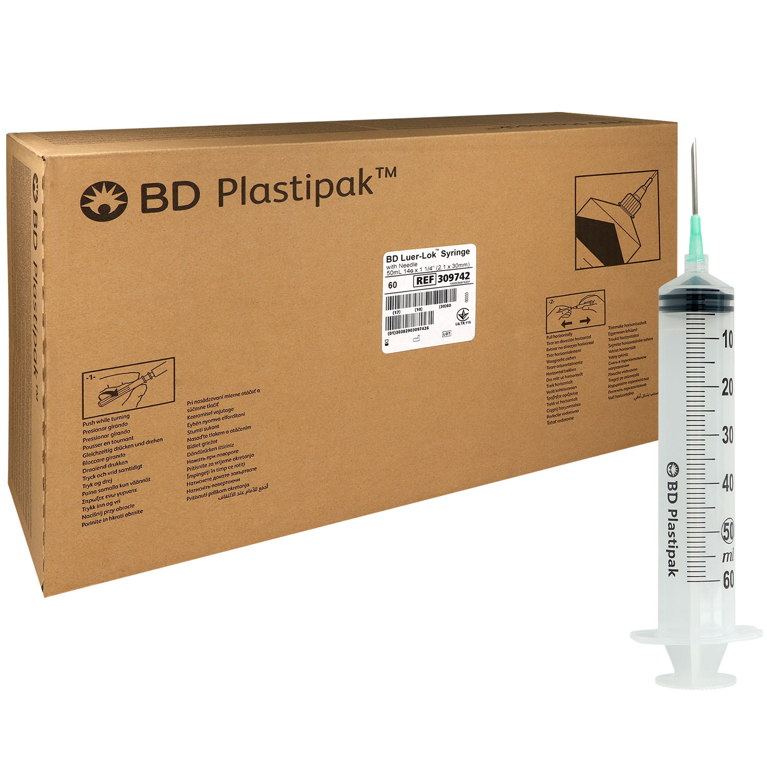 BD Plastipak Einmal-Spritzen 50 ml Luer-Lock mit Aufziehkanüle BD Plastipak Einmal-Spritzen 50 ml Luer-Lock mit Aufziehkanüle