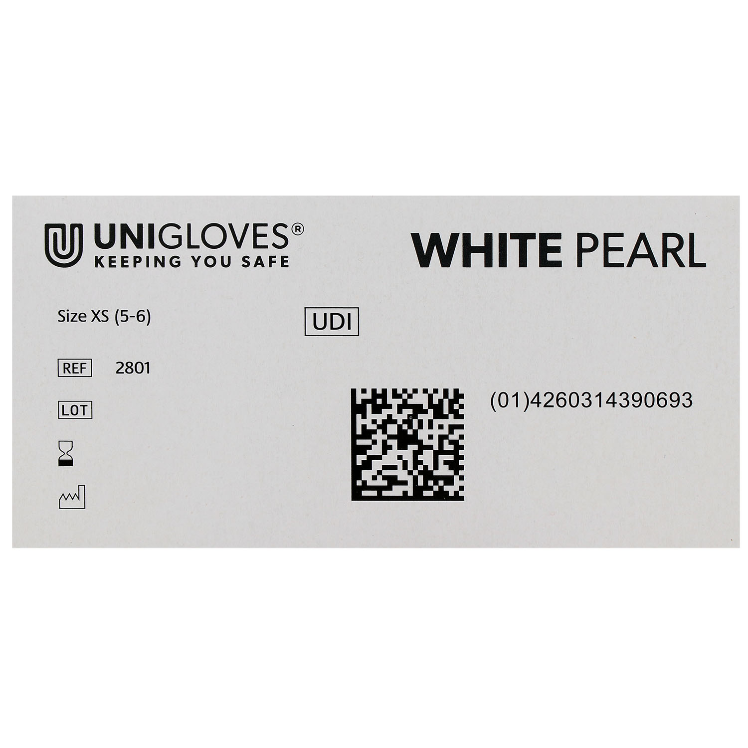 Unigloves WHITE PEARL Nitrilhandschuhe, puderfrei, weiß Unigloves WHITE PEARL Nitrilhandschuhe, puderfrei, weiß