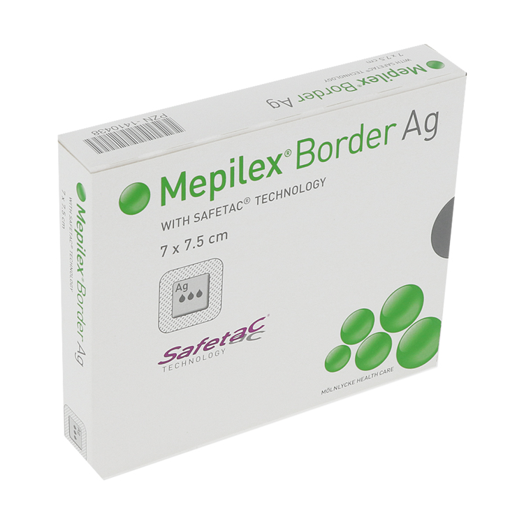 Mepilex Border Ag Schaumverband mit Silber, steril Mepilex Border Ag Schaumverband mit Silber, steril