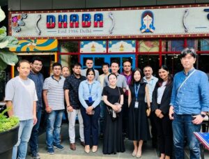 Visit to a Restaurant with Japan HQ Employees to Savor Authentic Indian Cuisine