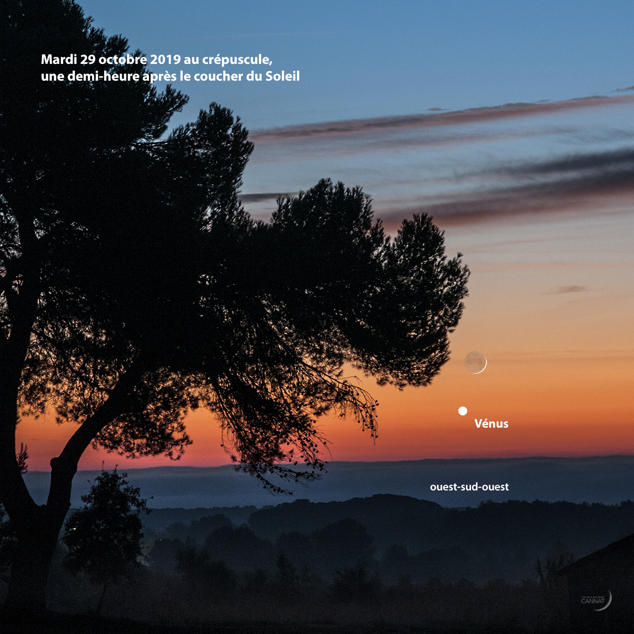 Le Retour De Vénus Dans Le Ciel Du Soir Autour Du Ciel