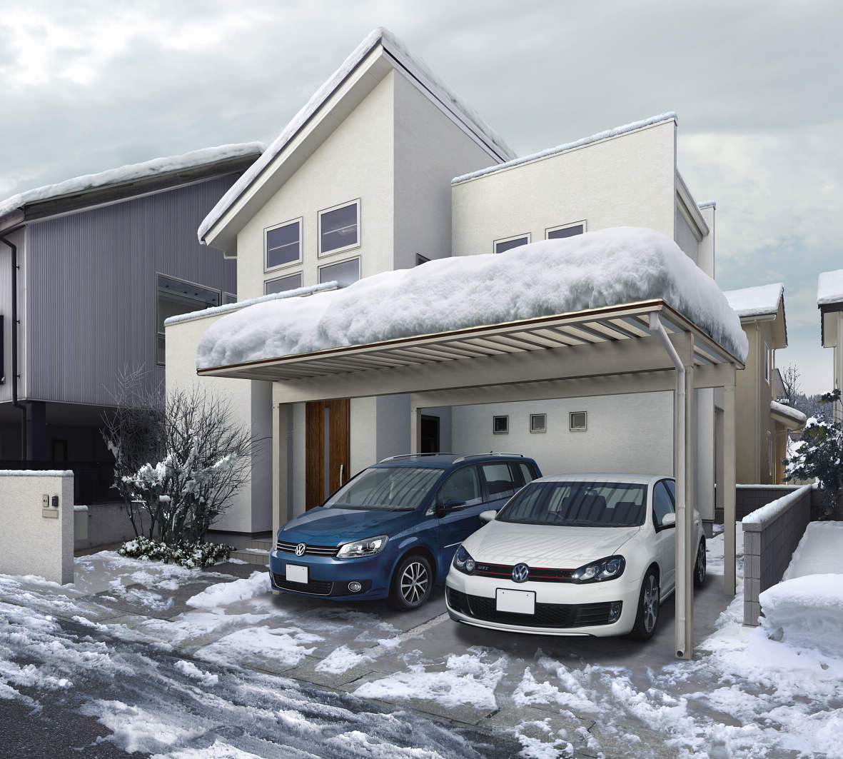 カーポートの積雪対策 耐雪カーポート設置前のチェックポイントや選び方など解説 カインズ リフォーム