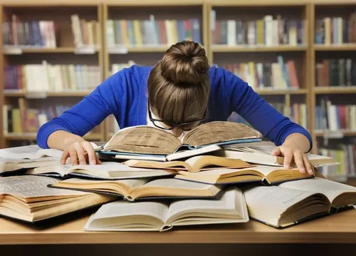 Terapeuta buscando referências em livros (500x500)