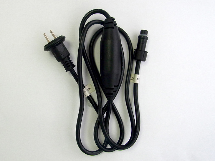 常点灯プラグコード 180cm ブラック 2WCRMの商品画像