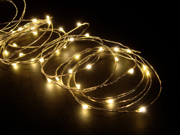 ジュエリーライト 50球 カラー選択可 室内用 アダプター付 常点灯 連結不可の商品画像