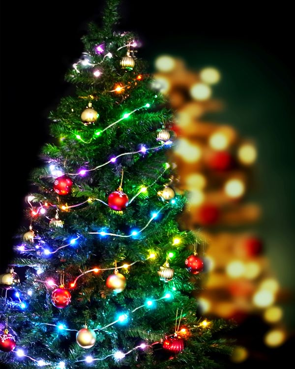 RGBジュエリーストレート 100球 室内用 アダプター付 リモコン付 12パターン点滅 連結不可の商品画像