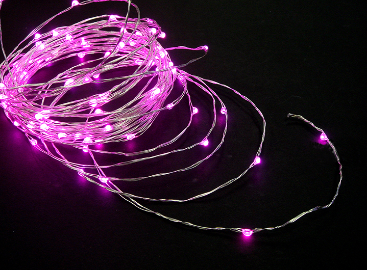 ジュエリーライト 100球 カラー選択可 室内用 アダプター付 常点灯 連結不可の商品画像